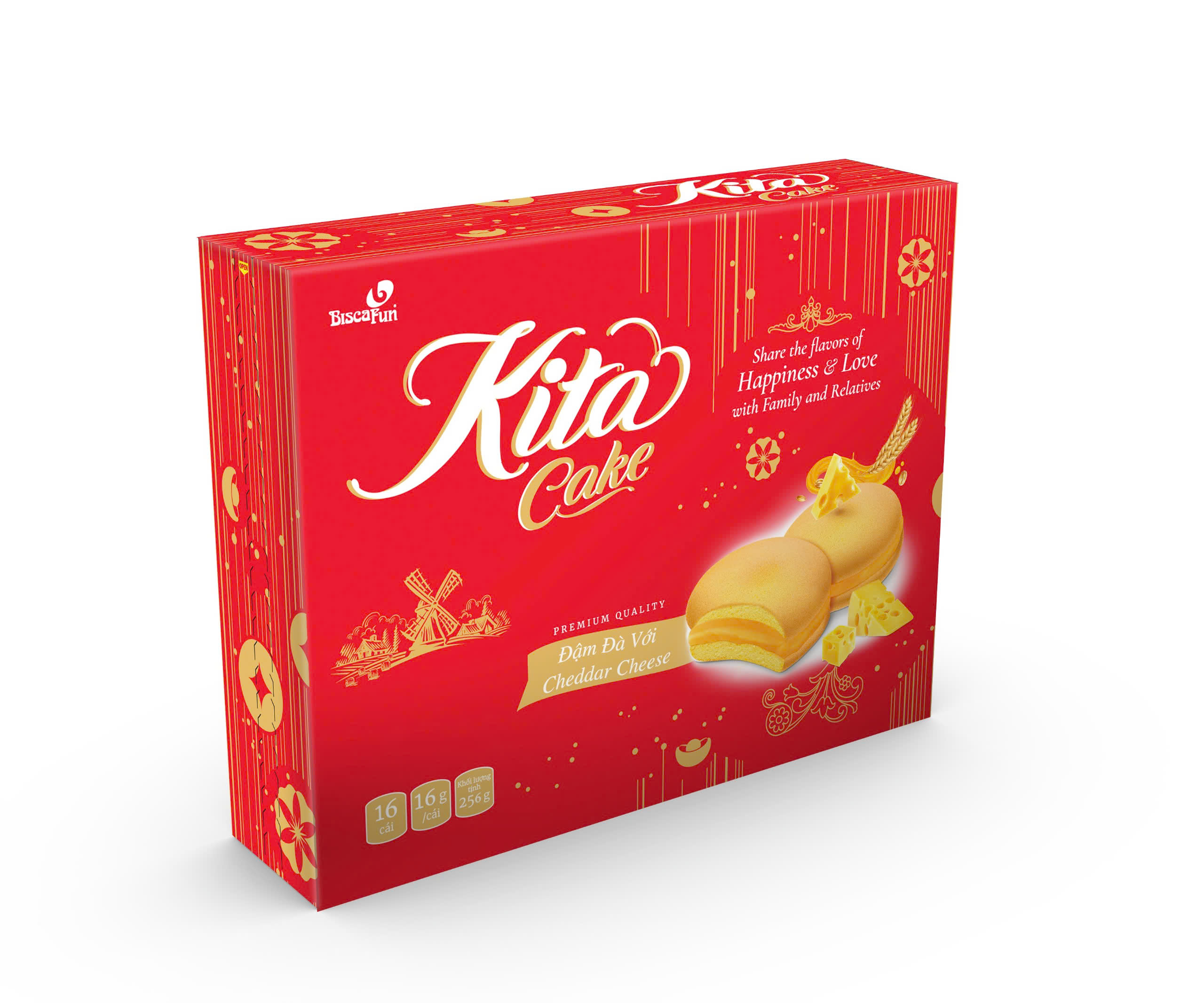 HỘP KITA CAKE PHÔ MAI 256g